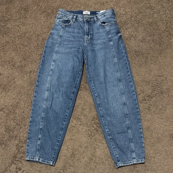 Kensie “The Jessica” High Rise Cropped Barrel Jean-Sz 4/27-Cotton Blend-EUC - Picture 2 of 10